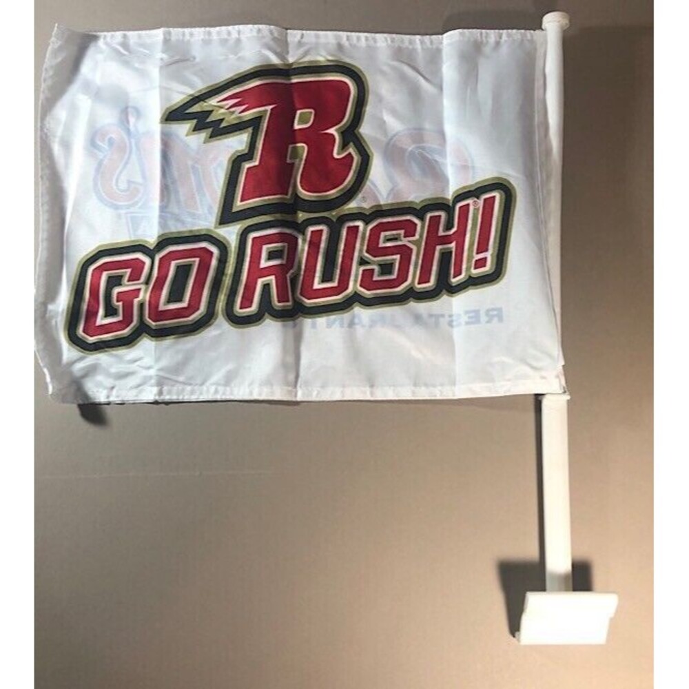 GO Rush - Rapid City Rush ECHL Minor Hockey Car Window Flag/Boston's Sponsor NOS